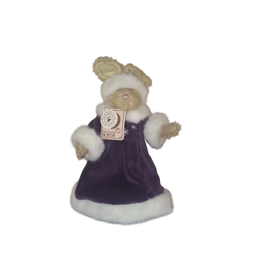Vintage Boyds Emily Babbit Collection Rabbit Purple Winter Coat Collectible Gift